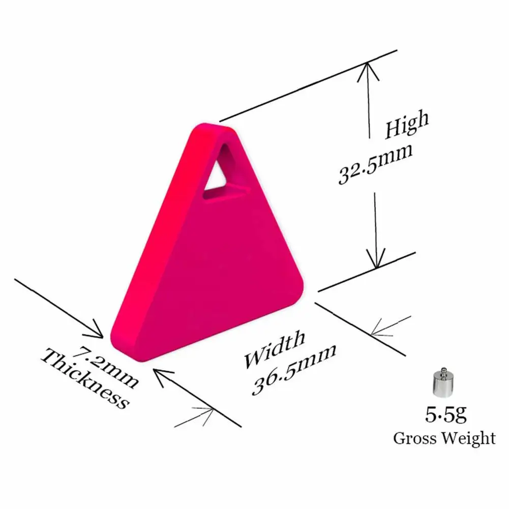 Треугольный треугольный мини брелок для поиска ключей с функцией защиты от