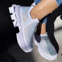 new casual thick soled sneakers flat womens shoes soft and breathable air cushion loafers ladies sneakers zapatos de mujer 43