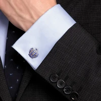 fashion noble cufflinks gentlemans delicate cufflinks wedding shirts men crown cufflinks perfect appearance design