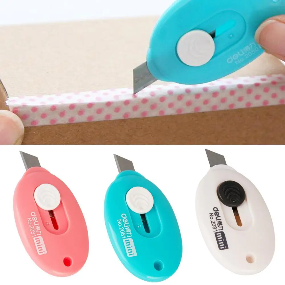 

one Piece Cute Letter Opener Colors Mini Portable Utility Paper Paper Office Cutting Blade Supplies Stationery Knife Razor L3I5