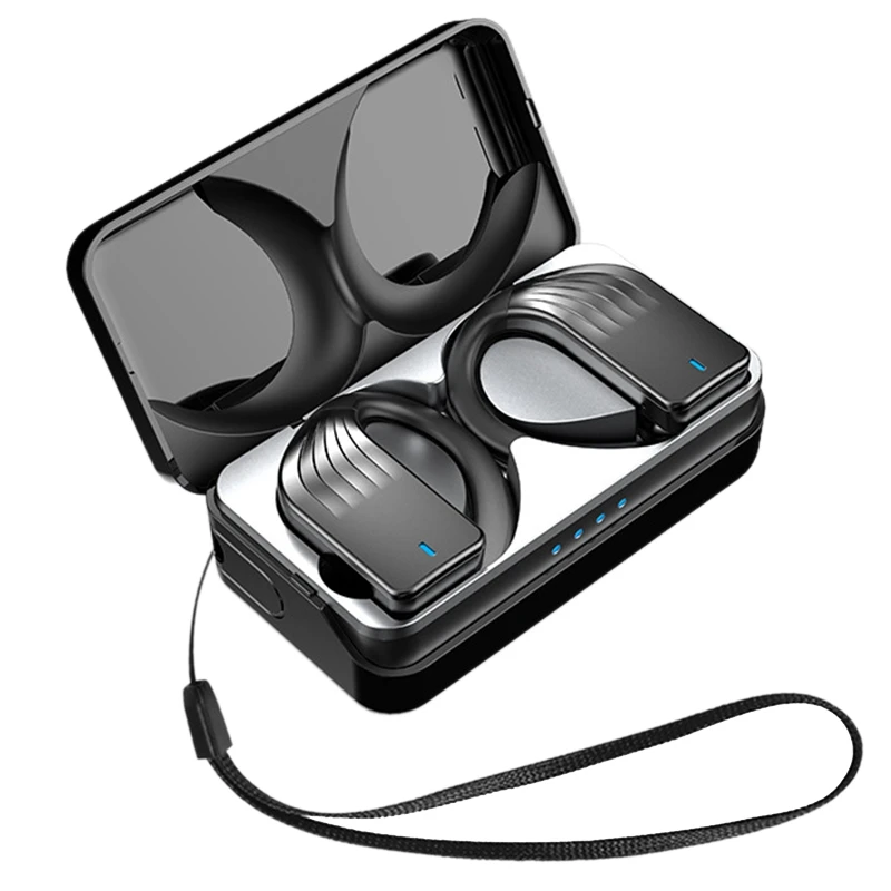 

Беспроводные наушники Bluetooth 5,0 с регулятором громкости, водонепроницаемые спортивные беруши для фитнеса с крючком для ушей и микрофоном