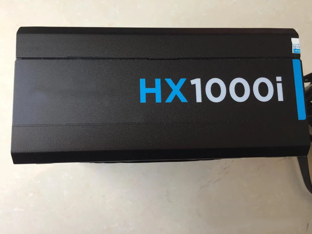 

Used Original HX1000i Full Module Silent Desktop Power Supply 80plus Platinum Certification with cables