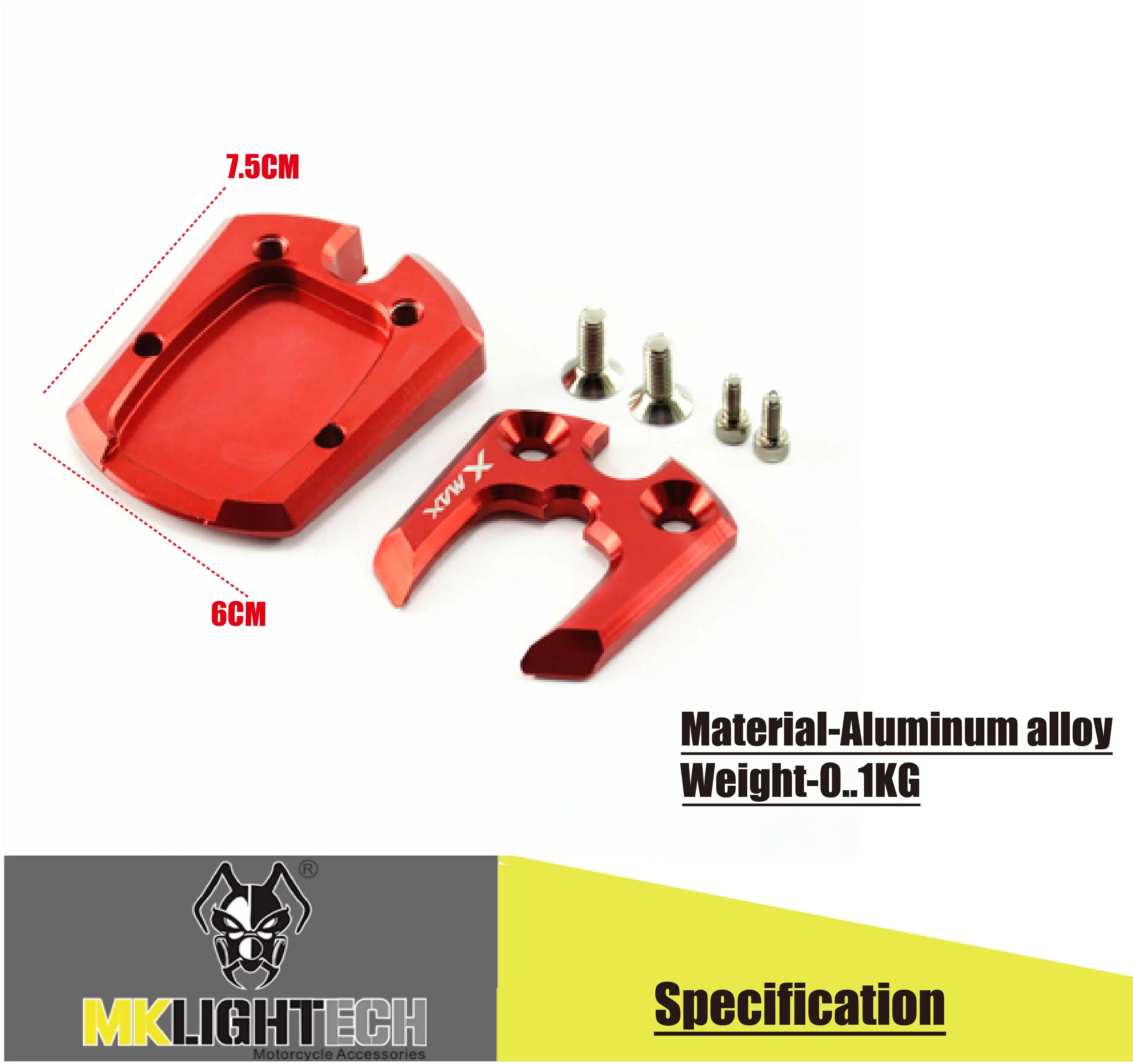 

MTKRACING FOR YAMAHA Xmax125/250/300/400 2017-2018 increase in the seat increase in the side of the foot support spine increase