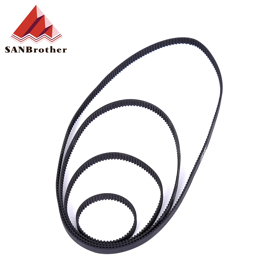 3D Printer Parts GT2 Closed Loop Timing Belt Rubber 2GT 6mm376 378 380 382 384 386 388 390 392 394 396 398 400 402mm Synchronous images - 6