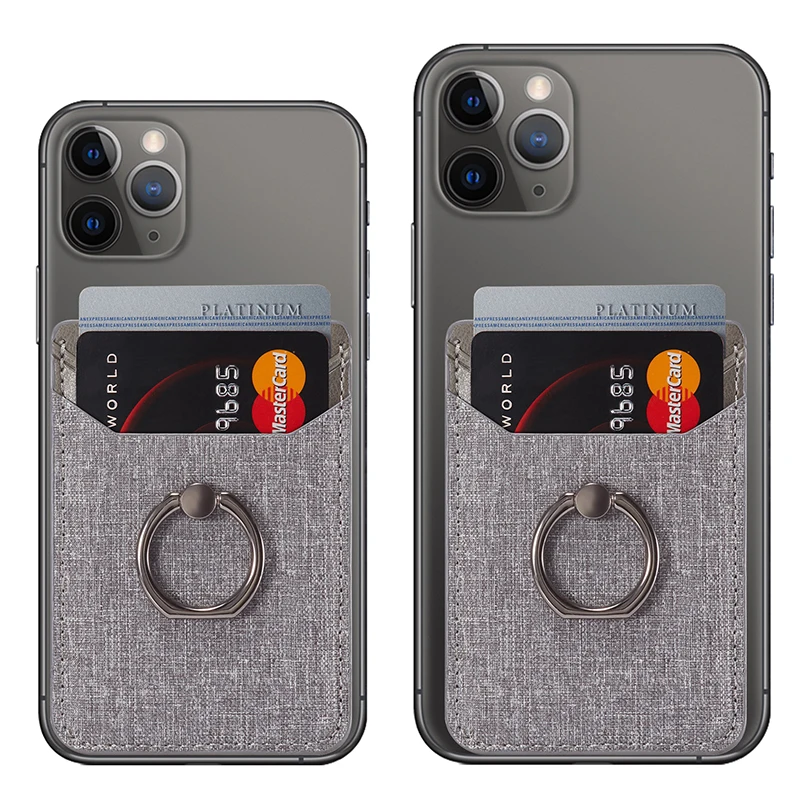 Холщовая кожаная задняя наклейка кошелек для Samsung S20 Note 10 Plus A70 A50 держатель карт с