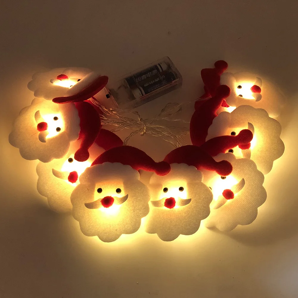 

1Set Adorable Decorative Light Strap Xmas Indoor Light String Without Battery