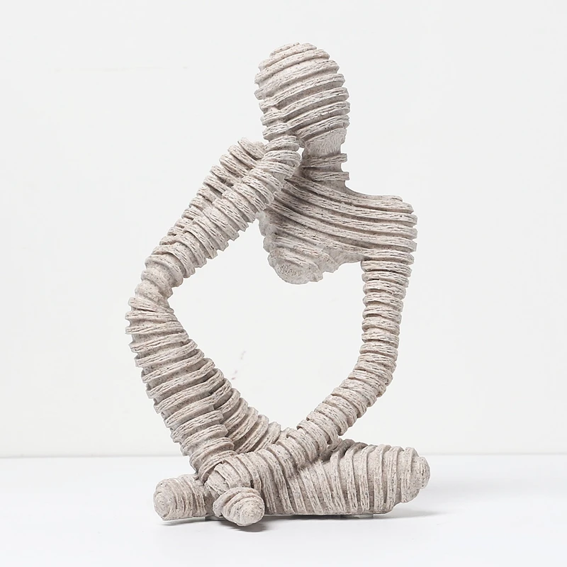 Абстрактный характер украшения Европейский Thinker Скульптура дома орнамент