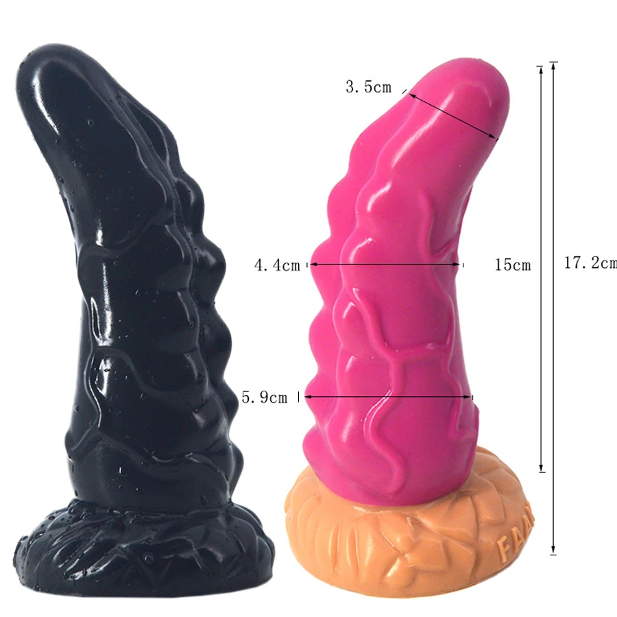 FAAK Hot Sale Big Dildo Curved Soft Butt Plug Sex Products G-spot Stimulator Toys For Women Silicone Suction Cup Anal | Красота и