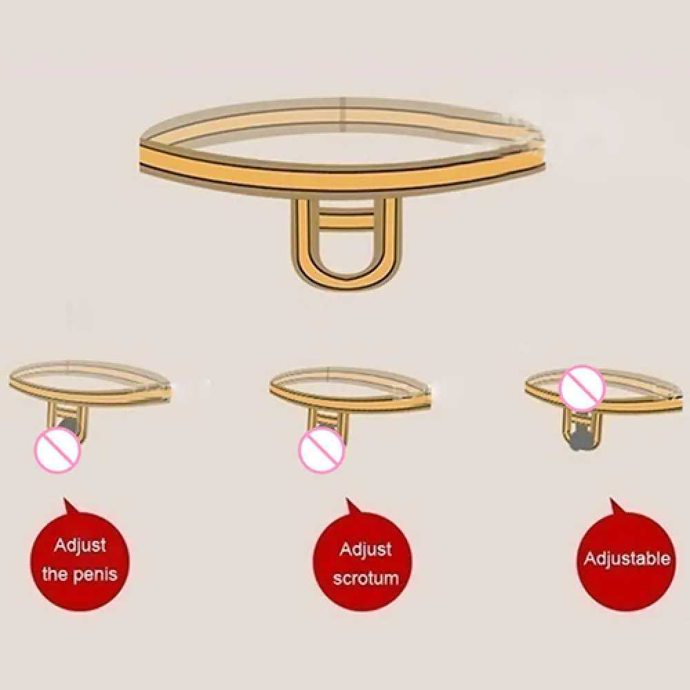 Сексуальное мужское кольцо для пениса стринги с открытой промежностью