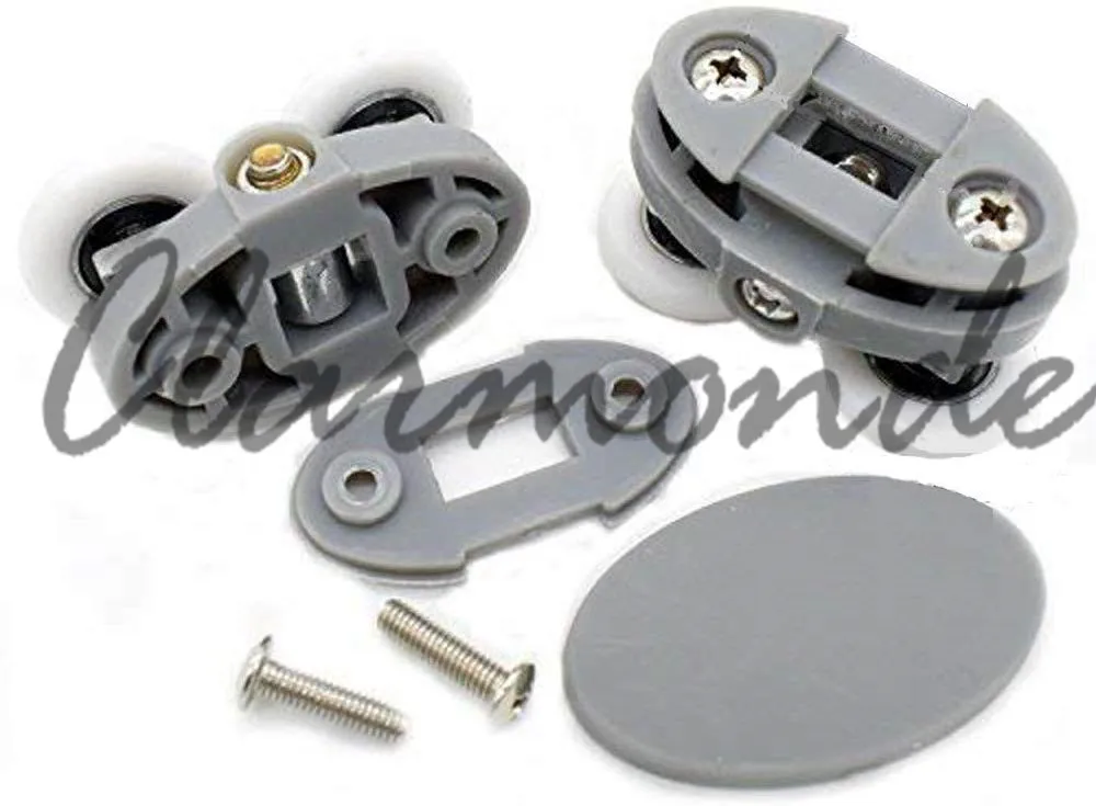 4 шт. Двойные ролики для душевой двери 25 мм 23 мм|bottom roller|shower door rollersshower runners |