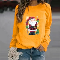 unique loose fit comfortable snowflake print casual christmas sweatshirt women sweatshirt sweatshirt jumper