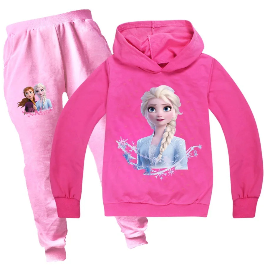 Детская спортивная одежда Disney для девочек комплект повседневной одежды из