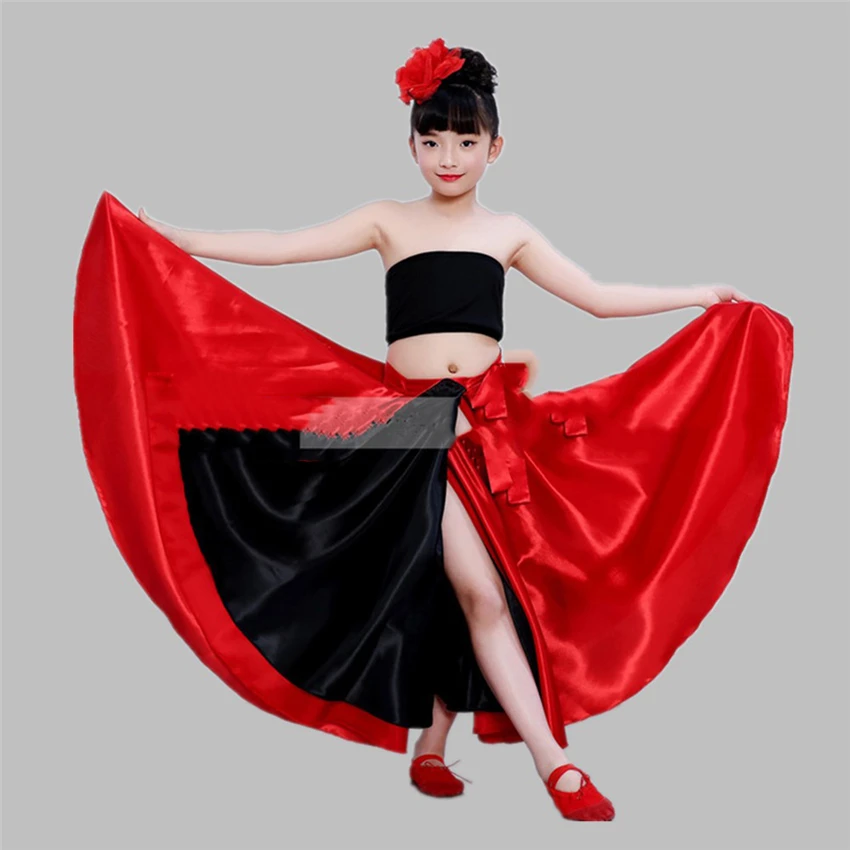 Женская танцевальная юбка для танца девушек|Фламенко| |