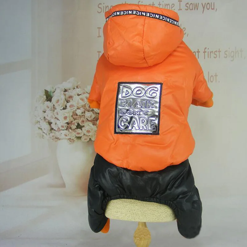 Зимний комбинезон для Собаки Одежда домашних животных маленькая собака пуховик