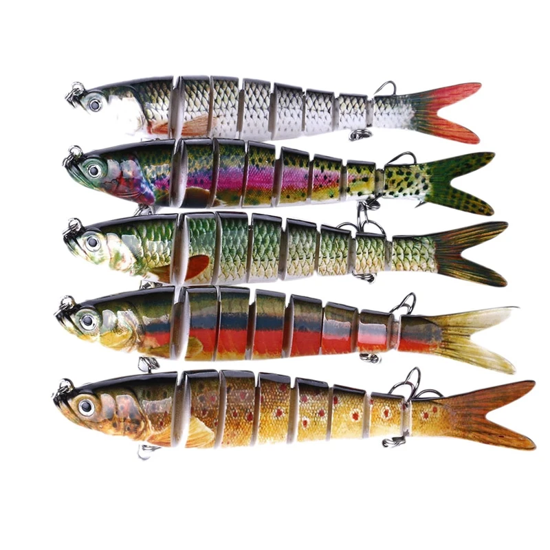 

Fishing Lures Multi Jointed Swimbaits Slow Sinking Bait Artificial Lifelike Hard Fishing Kit for Outdoor Fishing
