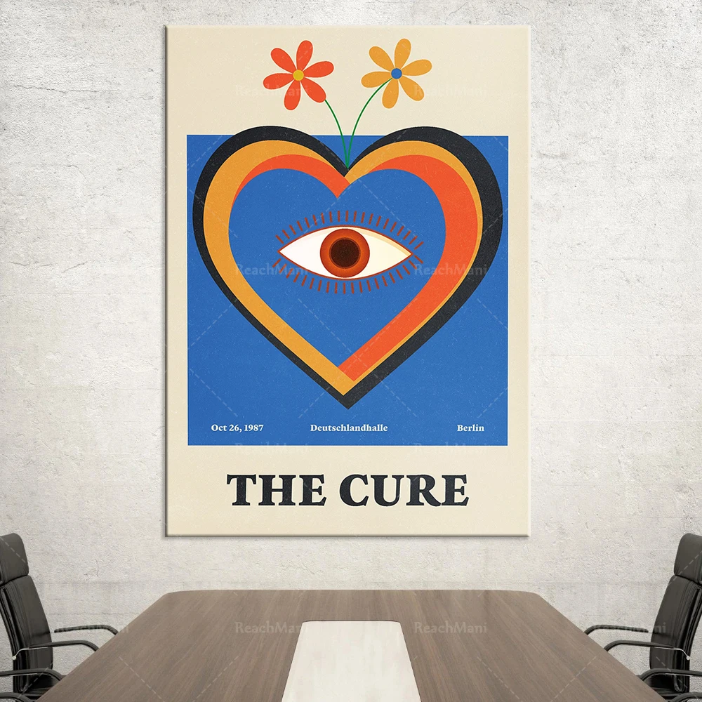 Постер The Cure-Music-Роберт Смит-группы-Gig-Art Print Home минимализм украшение спальни холст