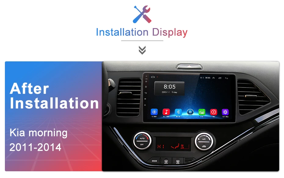 Junsun V1 2G+ 32G Android 9,0 для KIA Picanto 2011- Автомобильный Радио Мультимедиа Видео плеер навигация gps 2 din dvd