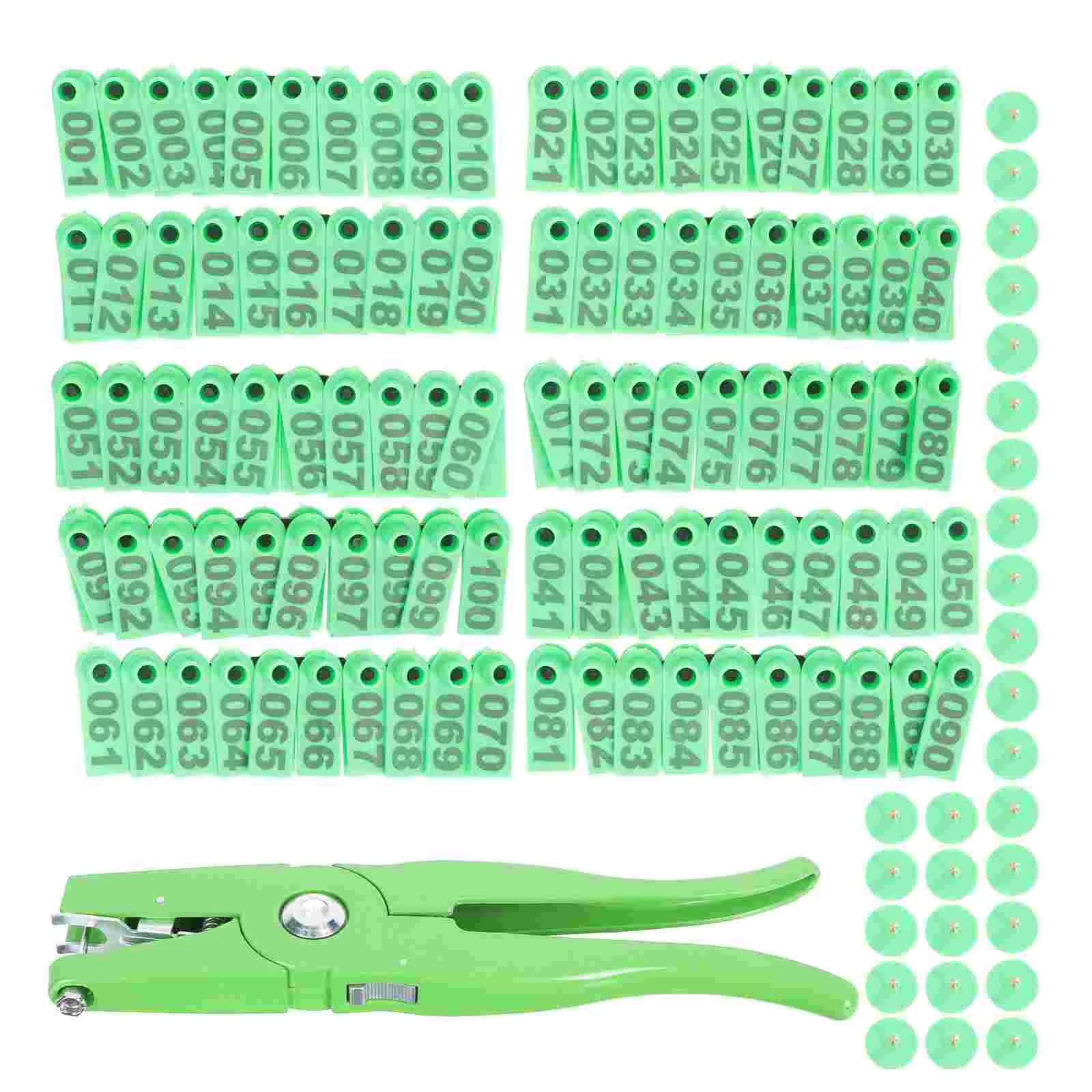 

1 Набор животных, этикетка для ушей, плоскогубцы для крупного рогатого скота