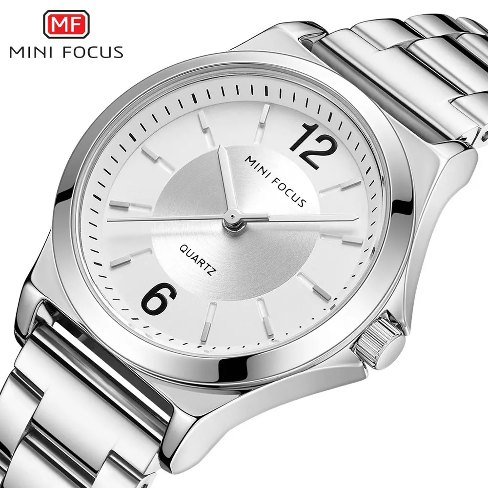 

MINI FOCUS Minimalist Elegant Quartz Watch For Women Brand Luxury Stainless Steel Strap Simple Business Fashion Ladies Watch