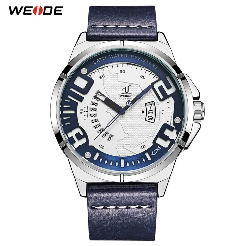 Relojes Para Hombre WEIDE Модные мужские часы брендовые роскошные наручные с кожаным