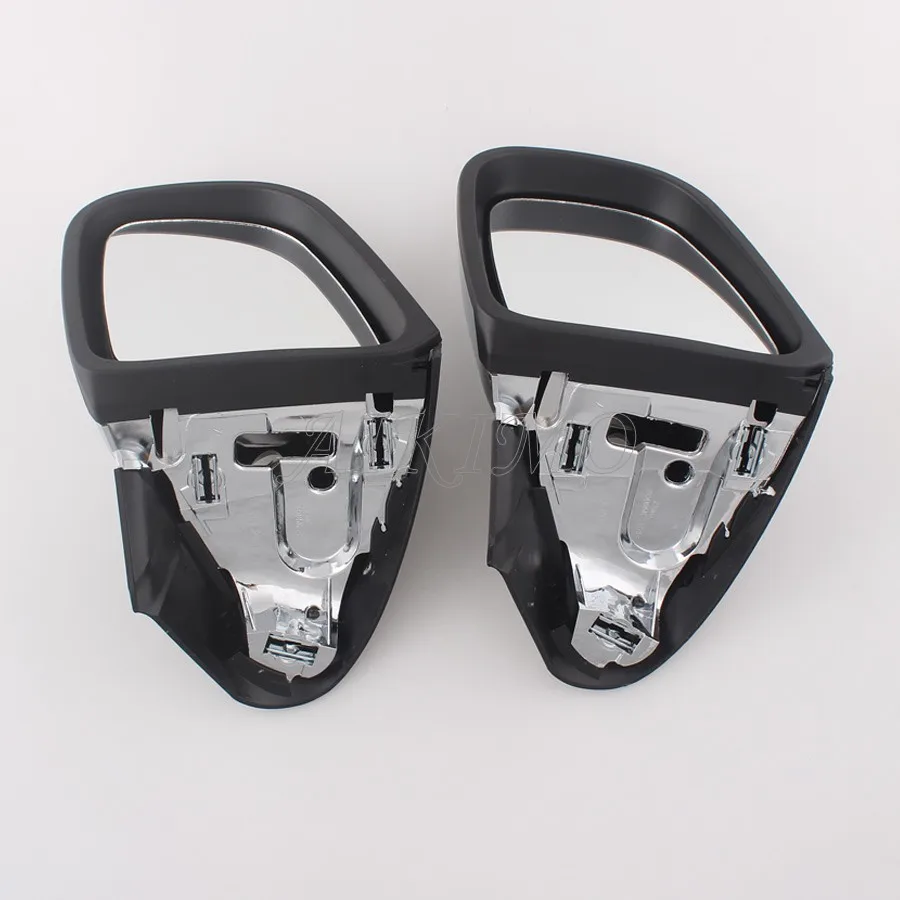 Черные и хромированные мотоциклетные боковые зеркала заднего вида подходит для