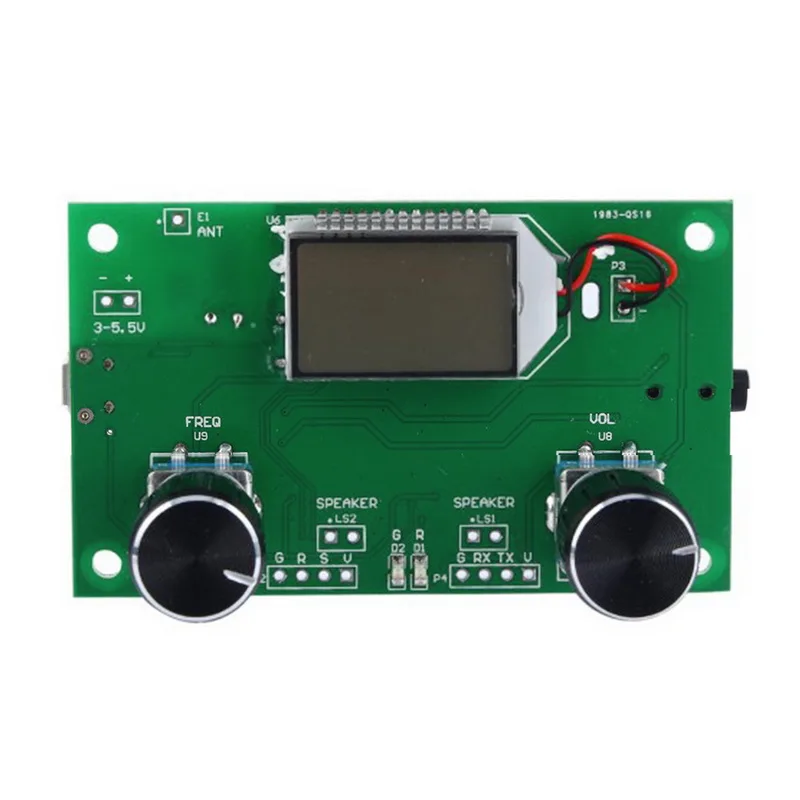 Цифровой LCD стерео FM радио приемник модуль с серийным управлением Частотный