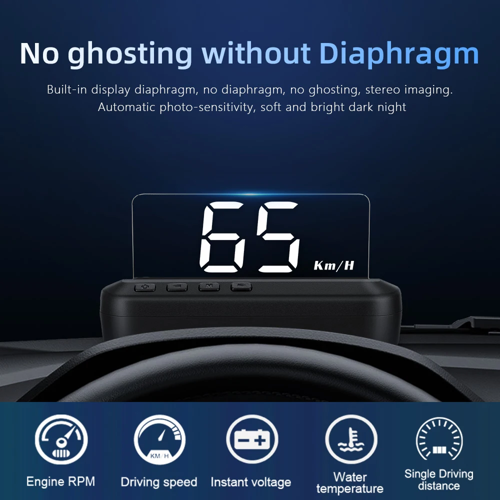 Автосигнализации HUD Obd2 Дисплей автомобиля проектор Высокое разрешение