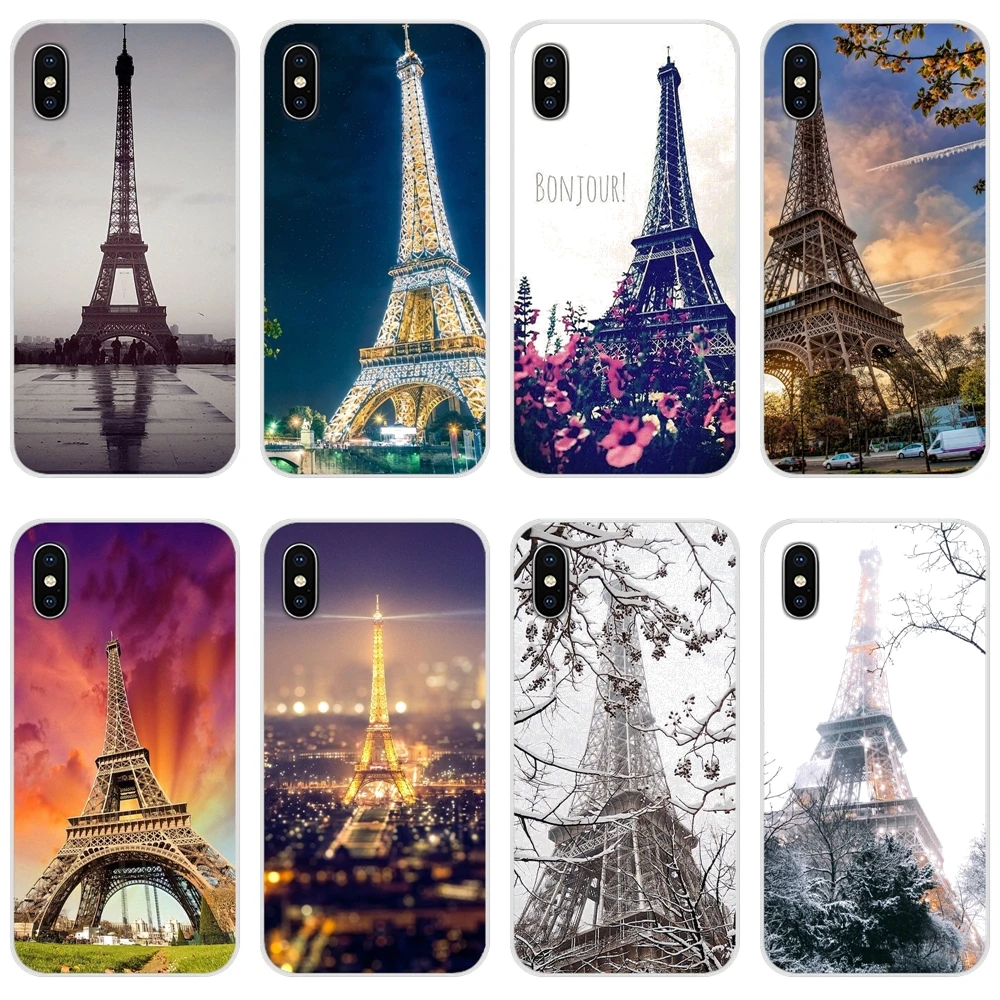 Прозрачный чехол из ТПУ для Huawei G7 G8 P8 P9 P10 P20 P30 Lite Mini Pro P Smart Plus 2017 2018 2019 Эйфелева