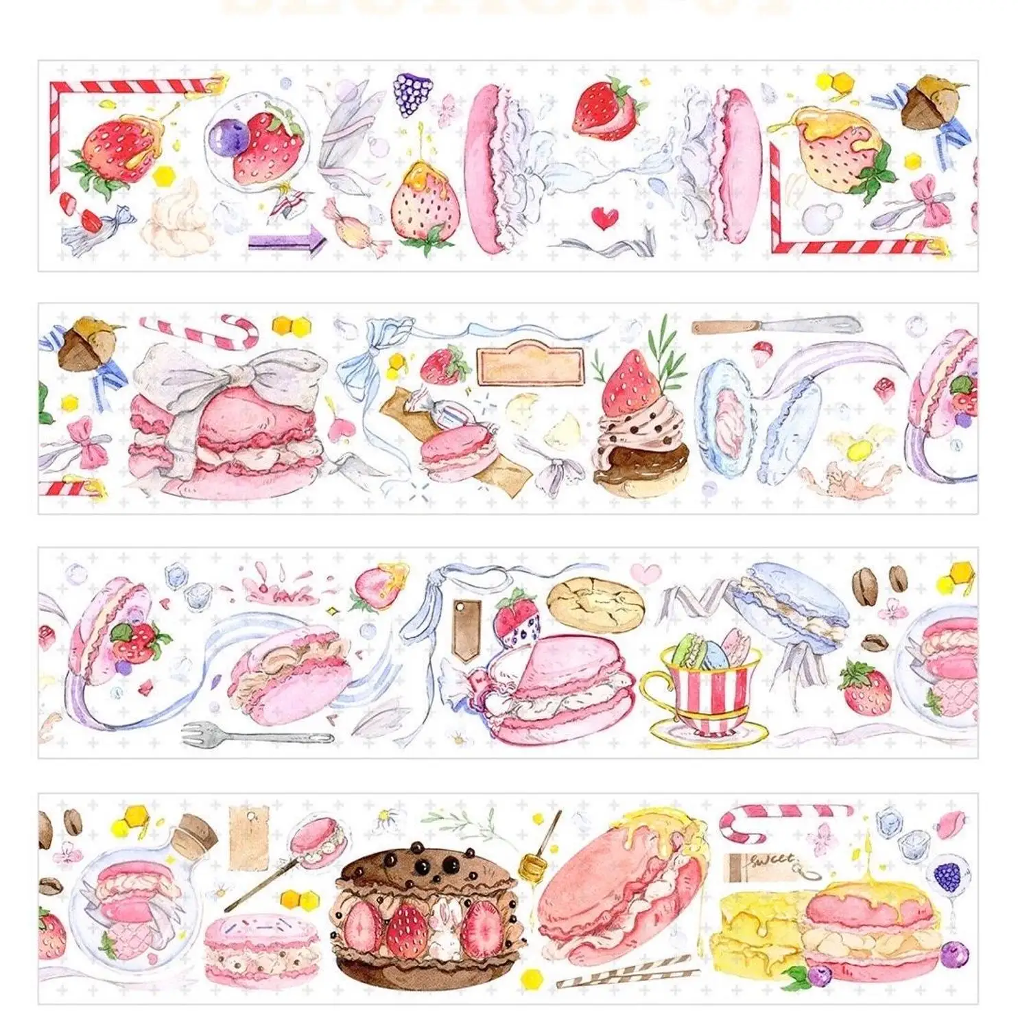 Милые торты Washi ленты для ежедневника Маскировочная лента клейкая DIY Скрапбукинг