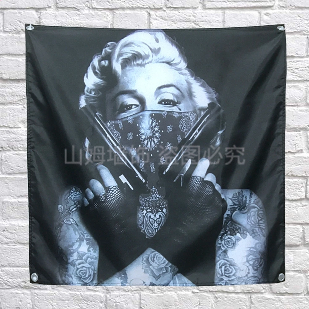Тату-плакаты Мэрилин Монро баннеры декор для стен в баре кафе гостинице