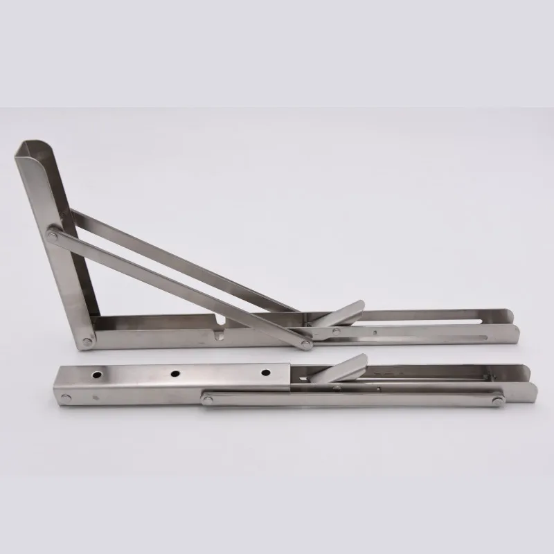 2 шт. 12 дюймов Настольный кронштейн из нержавеющей стали Настенный Складной Стол