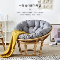 modern solid color hanging chair cushion round cushion cradle cushion hanging basket swing single hanging chair leisure cushion