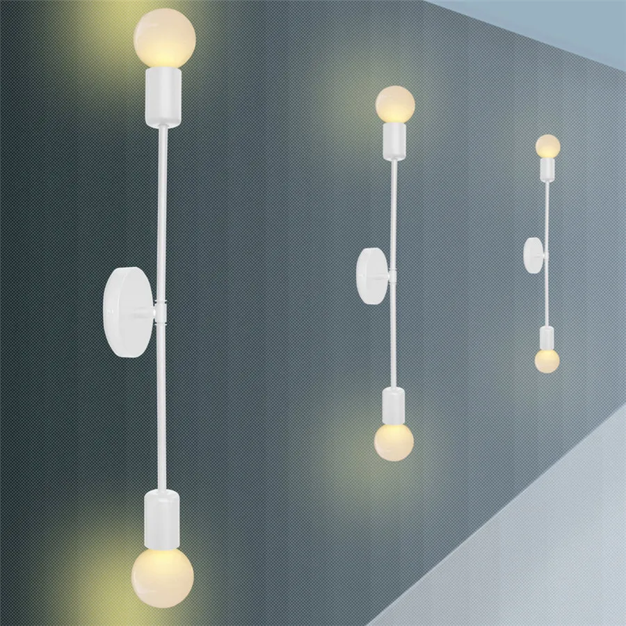 wall mounted lamp Corridor Aisle Double Heads Wall Lamps Decor Modern Nordic Wall Light Fixtures For Living Room Bathroom Indoor Lighting Sconces exterior wall lights
