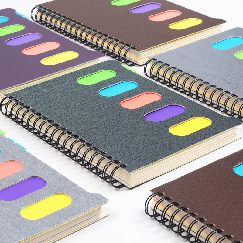 2017 Sprial Notebook спираль дневник катушки студент простой и прекрасный толстый журнал