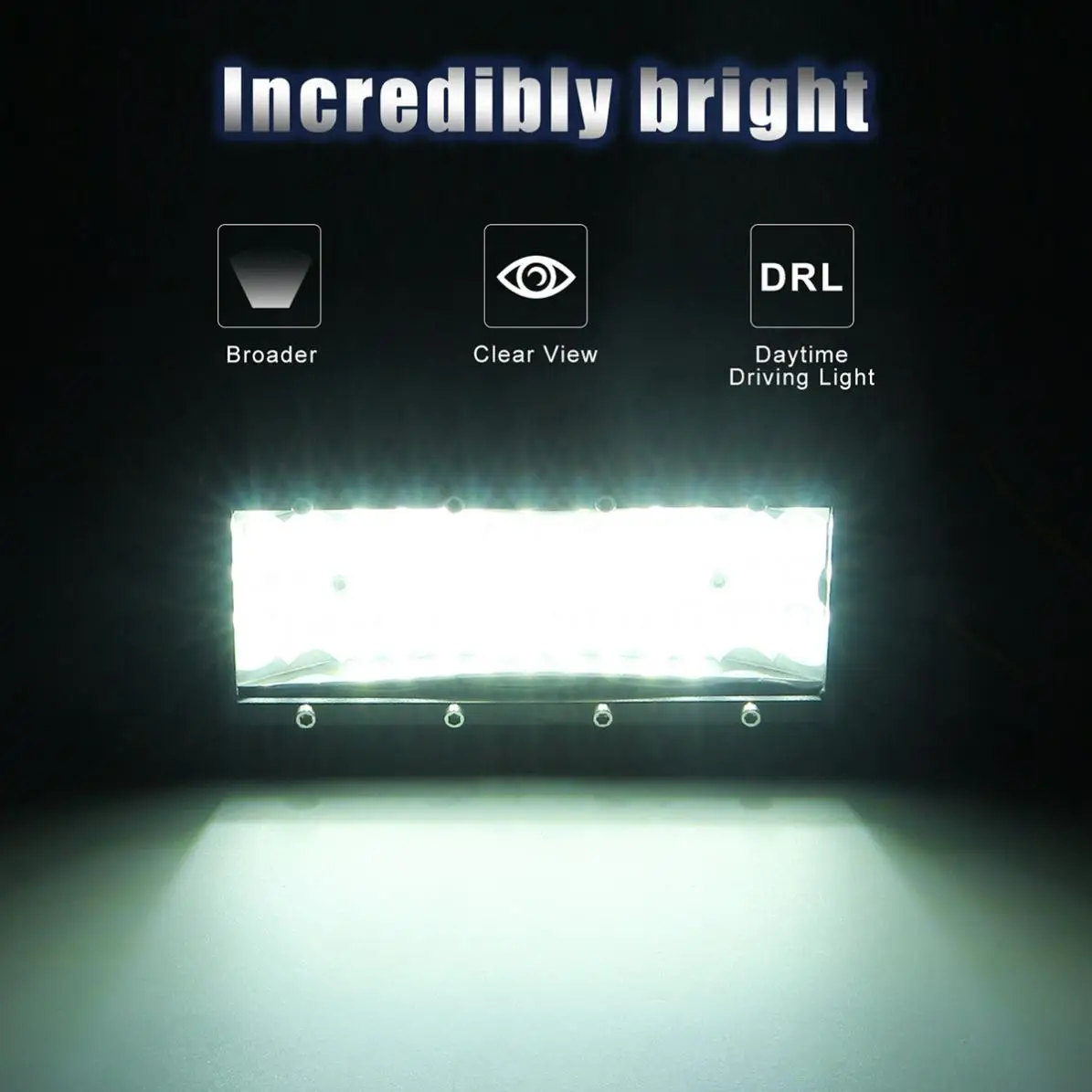 

Universal 2pcs 5 Row 8 Inch 144W LED Light Bar Waterproof Off Road Driving Led Work Light Bar Combo Beam for Car Tractor Truck