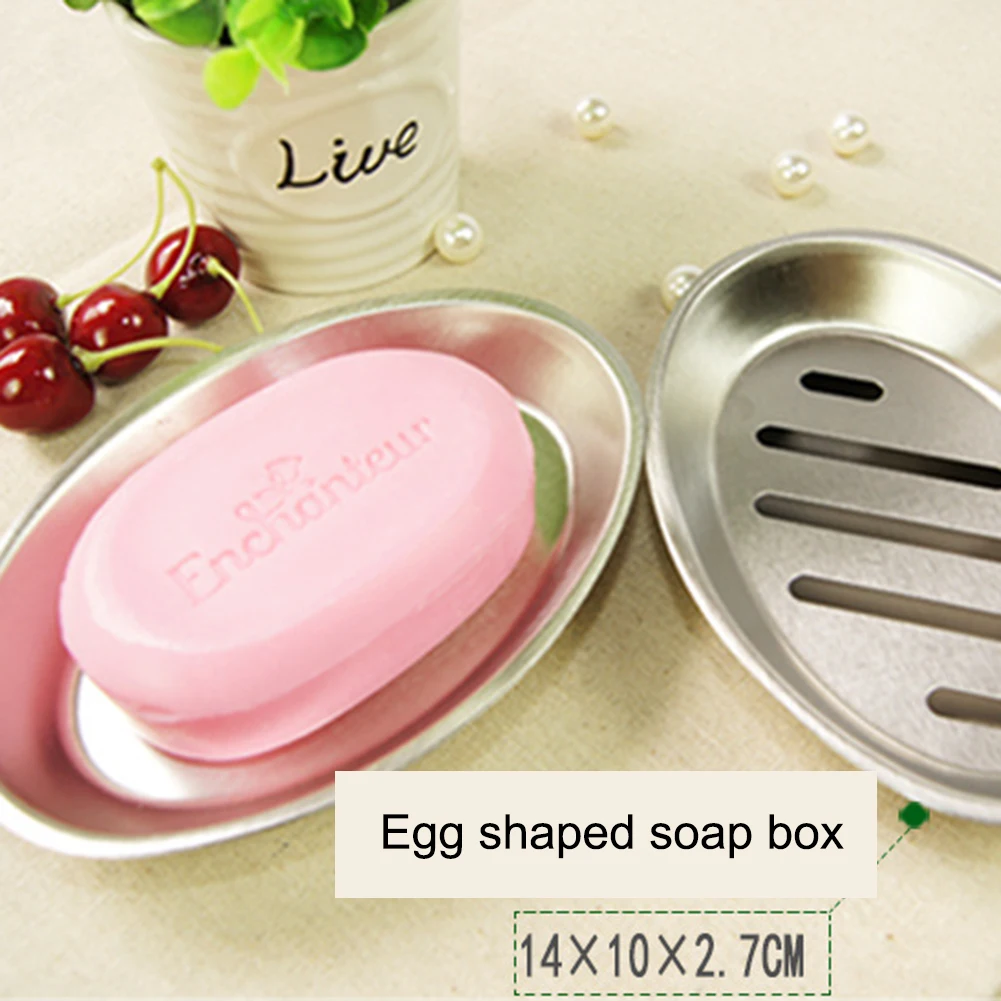 

Soap Container Stainless Steel Soap Case Holder Soap Container for Bathroom Kitchen Use Portable Shower Soap Box