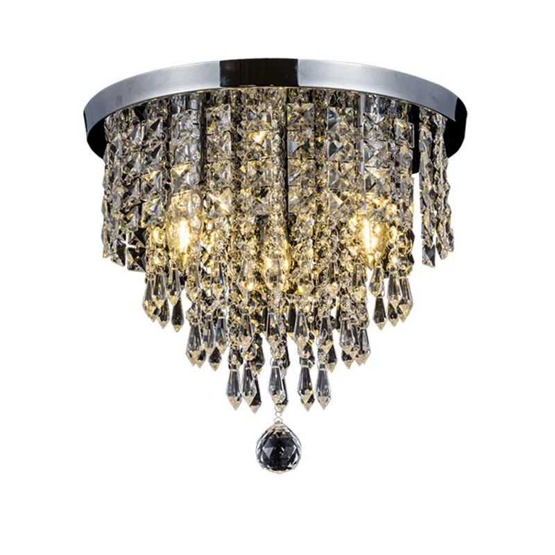 Современная люстра в форме хрустального шара подвесной светодиодный потолочный