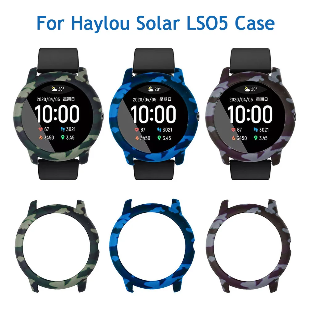 

PC Protector Case Cover For Haylou LS05 Smart Watch Bumper Protection Frame Shell For Xiaomi Haylou Solar LS05 Bracelet Strap