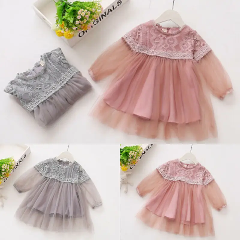 Newborn Flower Pageant Princess Dress Baby Girl Wedding Party Tutu Dresses | Детская одежда и обувь