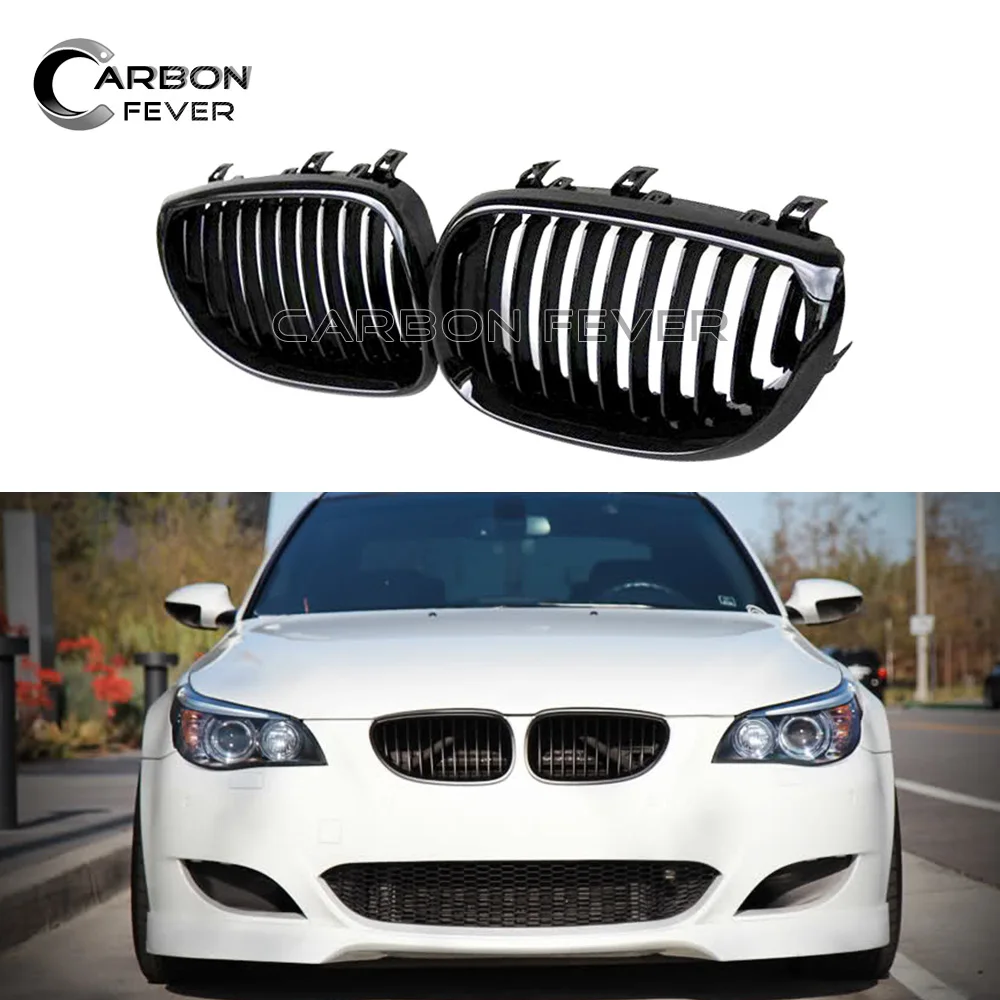 E60 передний бампер решетка для почек сетка BMW 5 серии E61 2004 2009 520i 525i|grill mesh|kidney grillm5