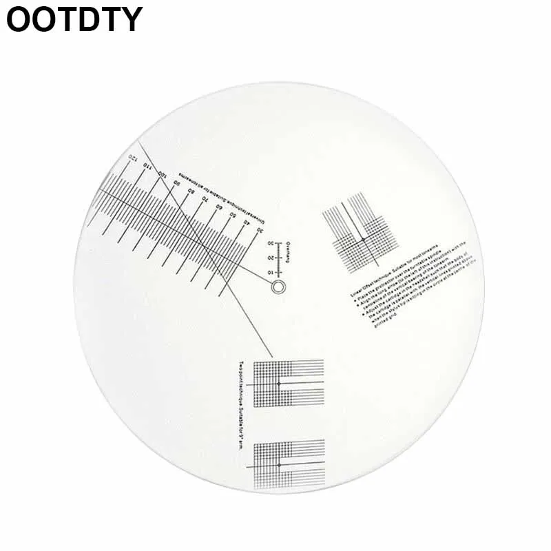 Anti-sliding LP Vinyl Record Pickup Calibration Plate Distance Gauge Protractor Adjustment Tool Ruler for Turntable Accessories |