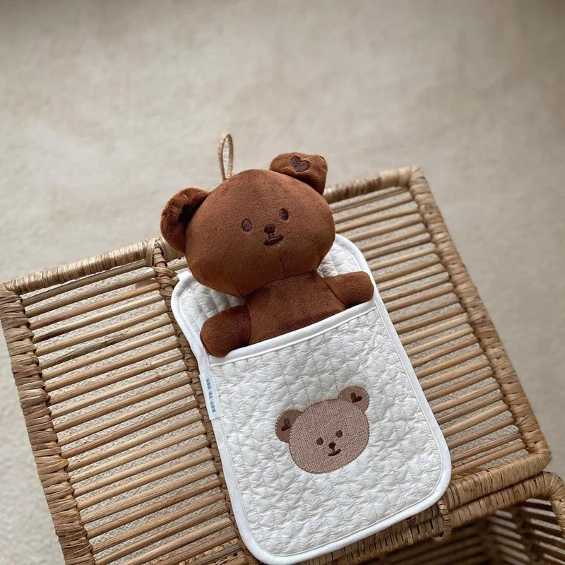 INS детская кроватка с подвесным карманом из хлопка для детской кроватки|Сумки