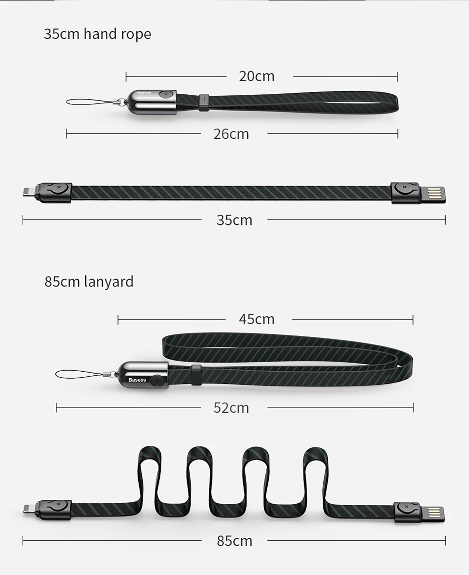 Baseus портативный короткий usb зарядный кабель для iPhone xs max xr 8 7 6s plus 11 ipad pro Зарядка для apple lightning Кабель шнур