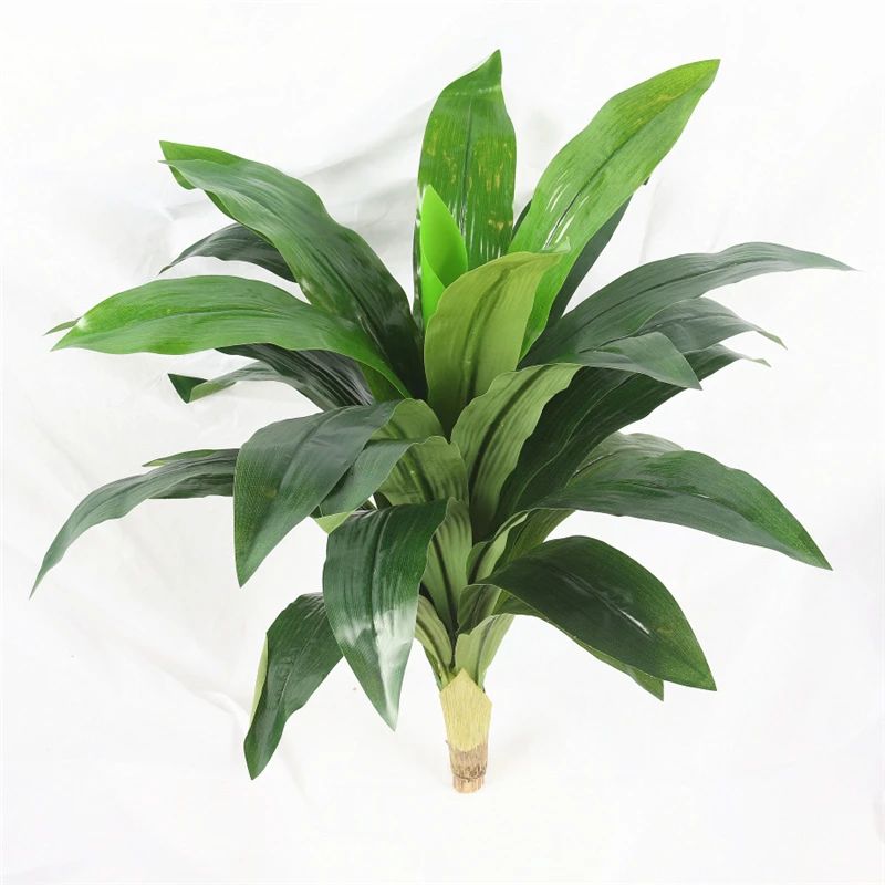 75cm Dracaena Tree 2 100 см большие искусственные пальмы тропические, как настоящие искусственные листья растений пластиковые зеленые пальмы для Гавайских вечерние свадебные украшения - Цвет: 75cm Dracaena Tree 2