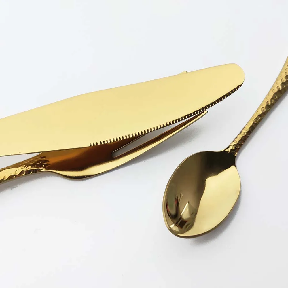 Набор столовой посуды из розового золота 4 шт. ножи вилки ложки набор нержавеющей