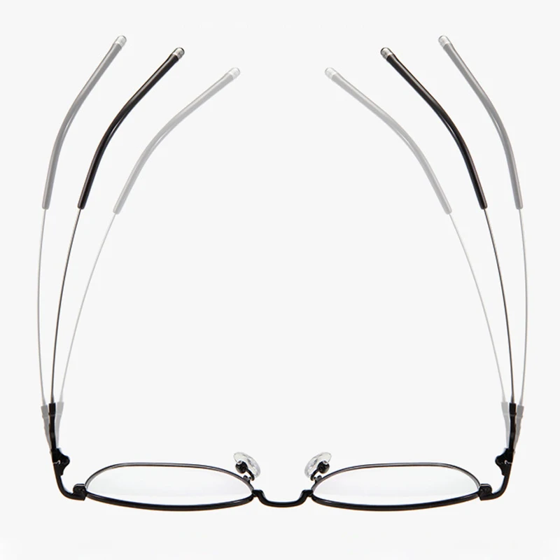 

seemfly Retro Glasses Frame Men Women Unisex Spectacles Frame New Round Metal Frames Optical Lens Ultralight Vintage Flat Lens