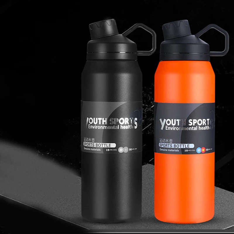 1000 мл 800 300 портативная двойная Термокружка из нержавеющей стали термос для кофе и