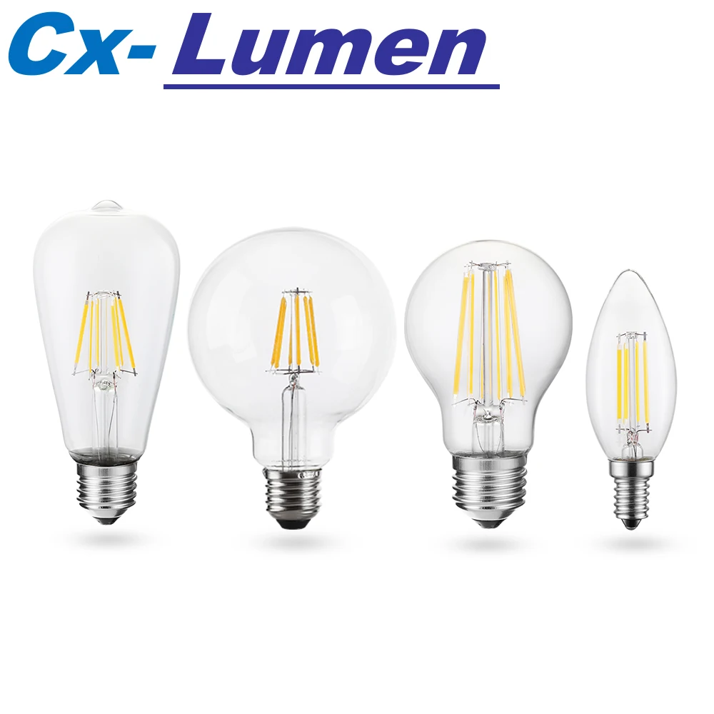 Светодиодная лампа E27 220v 110v 2W 4W 6W 8W E14 с регулируемой яркостью светильник лампы