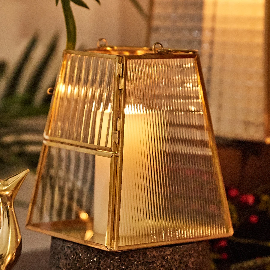 Металлические стеклянные подсвечники в скандинавском стиле декоративные свечи