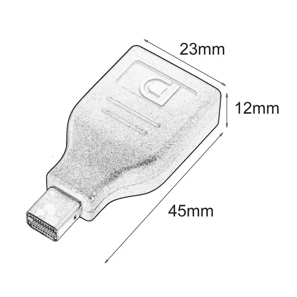 Mini Display Port Male To Female Adapter Convertor Universal DP | Электроника